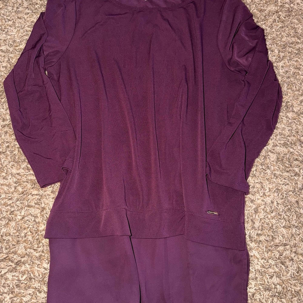 Calvin Klein Purple Long Sleeve Top